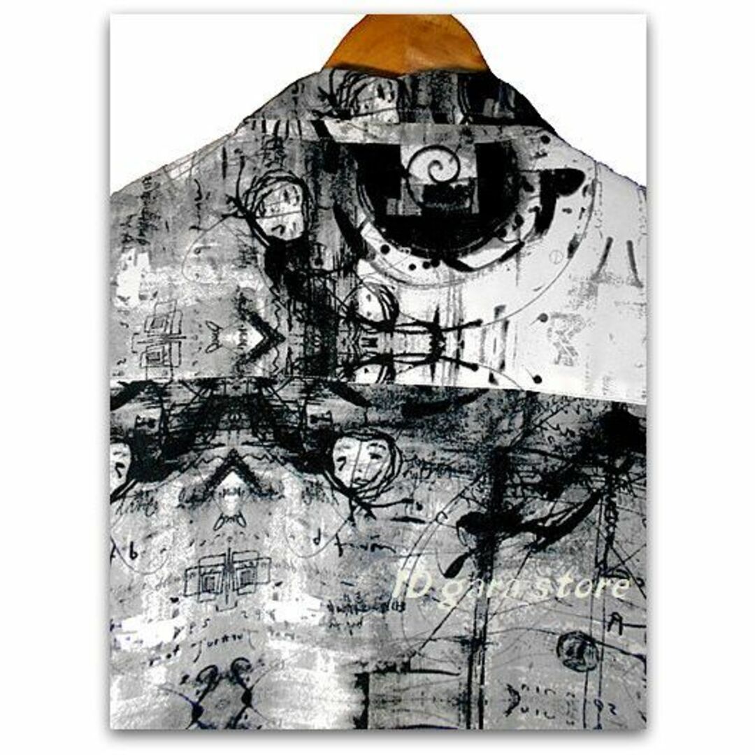 Karl Kani(カールカナイ)の激レア！KARL KANI JEANS/退廃アート 総柄 big半袖シャツ メンズのトップス(シャツ)の商品写真