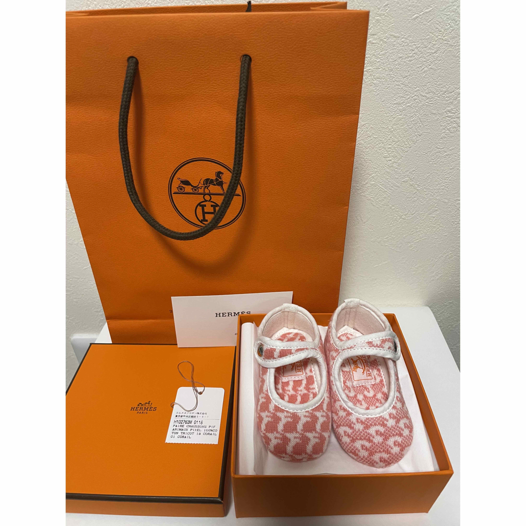 Hermes(エルメス)のHERMES エルメス　ベビーシューズ　新品未使用 キッズ/ベビー/マタニティのベビー靴/シューズ(~14cm)(その他)の商品写真