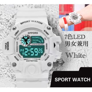 スポーツ腕時計　腕時計　時計　デジタル式  LED デジタル腕時計　デジタル(腕時計(デジタル))