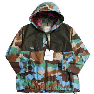 【ドンドン見直し】未使用品 MONCLER モンクレール H10911A00083 5960X KOUNDE GIUBOTTO クンデ コットン100% カモフラ柄 ロゴパッチ/ロゴ入り ドローコード ダブルジップ マウンテンパーカー マルチカラー 2 ハンガー付き 正規品 メンズ