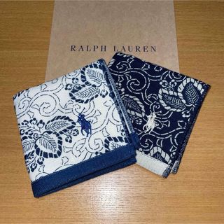 ラルフローレン(Ralph Lauren)の新品未使用　ラルフローレン　ハンドタオル　2枚　和柄(ハンカチ/ポケットチーフ)