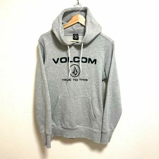 VOLCOM パーカー　グレー　M センターロゴ