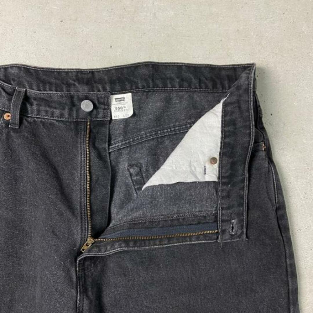 Levi's(リーバイス)の90年代 Levi's リーバイス 550 RELAXED FIT ブラックデニムパンツ メンズW40 メンズのパンツ(デニム/ジーンズ)の商品写真