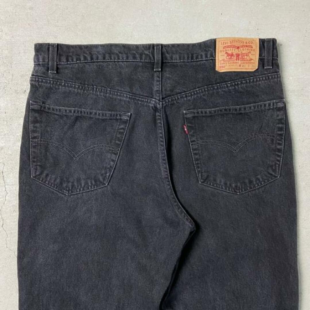 Levi's(リーバイス)の90年代 Levi's リーバイス 550 RELAXED FIT ブラックデニムパンツ メンズW40 メンズのパンツ(デニム/ジーンズ)の商品写真