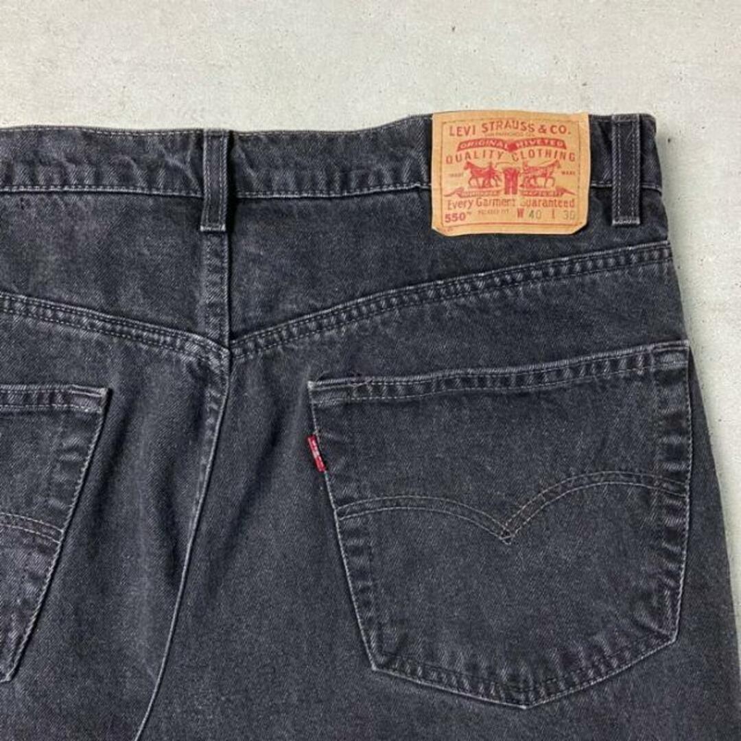 Levi's(リーバイス)の90年代 Levi's リーバイス 550 RELAXED FIT ブラックデニムパンツ メンズW40 メンズのパンツ(デニム/ジーンズ)の商品写真