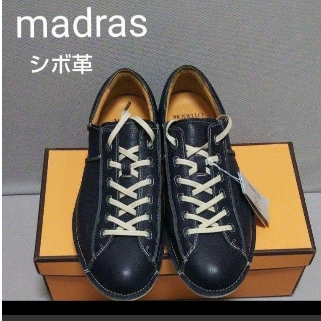 madras(マドラス)の新品20900円☆madras MODELLOマドラスモデロ、レザースニーカー メンズの靴/シューズ(スニーカー)の商品写真