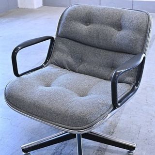 Knoll 30万「ポロックチェア」a チャールズ・ポロック デスク ロッキング機能 回転 事務所 書斎 オフィス 椅子 ノール ジョージネルソン【中古家具/中古インテリア/USED家具ユーズド家具/リサイクル】(オフィスチェア)