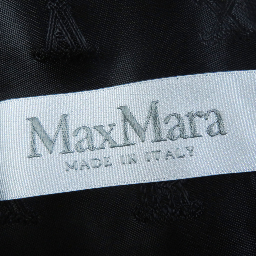 Max Mara(マックスマーラ)の極美品 Max Mara マックスマーラ 2022年製 473608236 テディベア 白タグ アルパカ×シルク コート ブラック イタリア製 正規品 レディース レディースのジャケット/アウター(その他)の商品写真