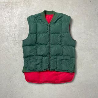 60年代 カナダ製 Pioneer Sports wear リバーシブル ダウンベスト メンズM相当(ベスト)