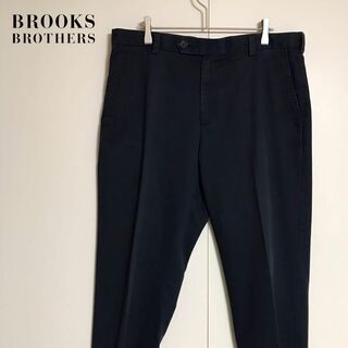 ブルックスブラザース(Brooks Brothers)の【ビッグサイズ】ブルックスブラザーズ　スラックスパンツ　ネイビーＷ32 A924(スラックス)
