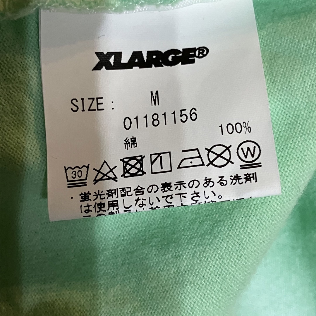 XLARGE(エクストララージ)の【複数割】エクストララージ　X-LARGE 半袖Tシャツ　ライトグリーン黄緑M メンズのトップス(Tシャツ/カットソー(半袖/袖なし))の商品写真