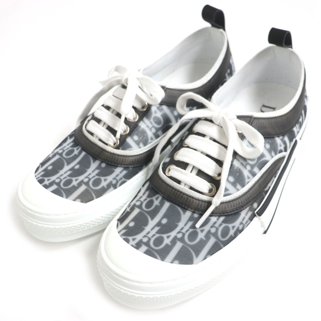 DIOR HOMME - 未使用品 DIOR ディオール オム 3SN278YJP B23 オブリーク ローカットスニーカー ホワイト×ブラック 40 保存袋付き イタリア製 メンズ