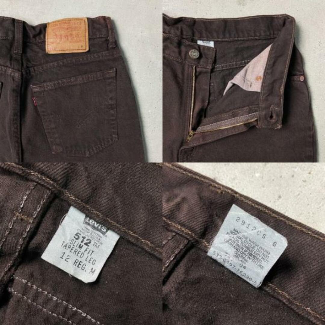 Levi's(リーバイス)の90年代 USA製 Levi's リーバイス 512 カラーデニムパンツ ブラウン レディースW30 メンズのパンツ(デニム/ジーンズ)の商品写真