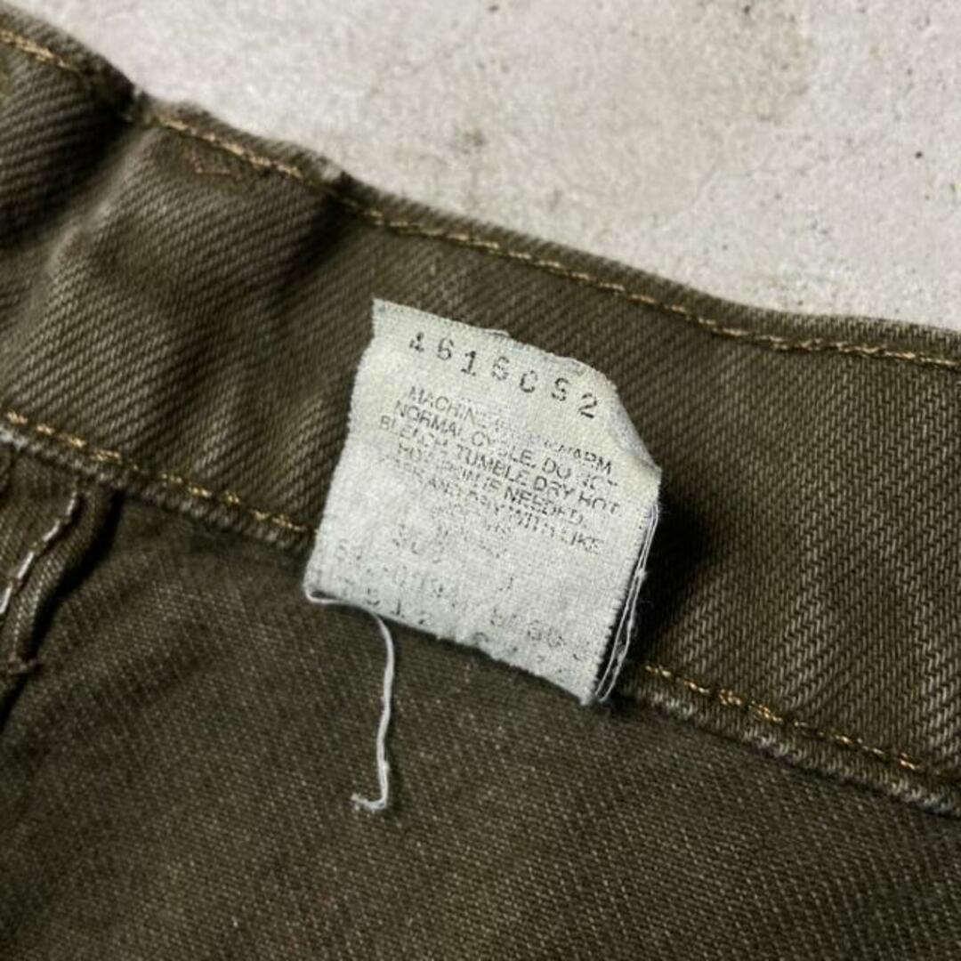 Lee(リー)の90年代 USA製 Levi's リーバイス 512 カラーデニムパンツ オリーブグリーン レディースW27 レディースのパンツ(デニム/ジーンズ)の商品写真