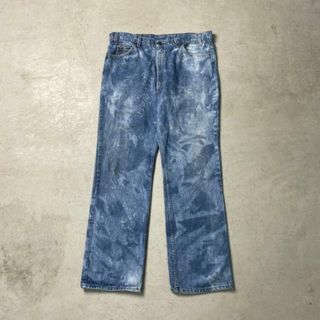 リーバイス(Levi's)の80年代 USA製 オレンジタブ Levi's リーバイス 317 フレアデニムパンツ タイダイ ケミカルウォッシュ ブーツカット  メンズW40(デニム/ジーンズ)