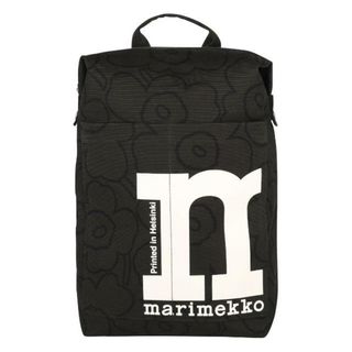 マリメッコ(marimekko)の新品 マリメッコ Marimekko リュックサック ピィイルト ウニッコ モノ バックパック ブラック/ダークグリーン(リュック/バックパック)