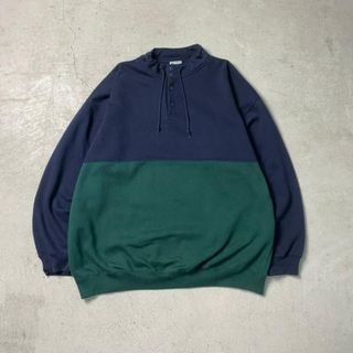 90年代 CHEETAH ハイネックスウェットシャツ ハーフボタン メンズ2XL(スウェット)