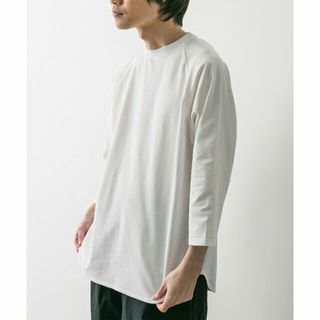 アーバンリサーチドアーズ(URBAN RESEARCH DOORS)の【WHITE】『イージーケア』ポンチ8分袖フットボールTシャツ(Tシャツ/カットソー(半袖/袖なし))