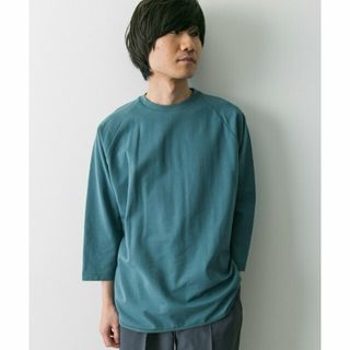 アーバンリサーチドアーズ(URBAN RESEARCH DOORS)の【SAGE GREEN】『イージーケア』ポンチ8分袖フットボールTシャツ(Tシャツ/カットソー(半袖/袖なし))