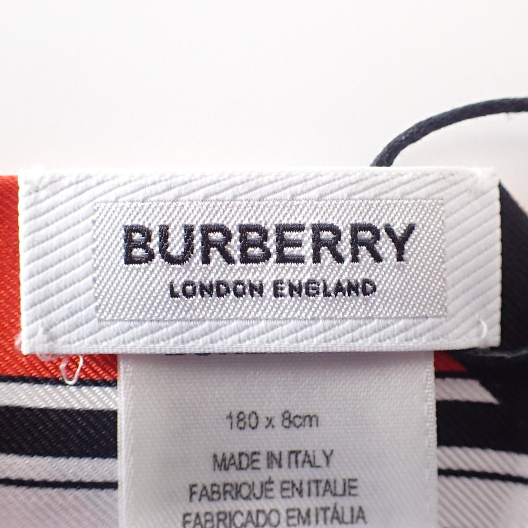 BURBERRY(バーバリー)のバーバリー 【新品未使用】8030561 TBモノグラム テキストプリント シルク100% リボン 180 x 8 cm レディースのファッション小物(バンダナ/スカーフ)の商品写真