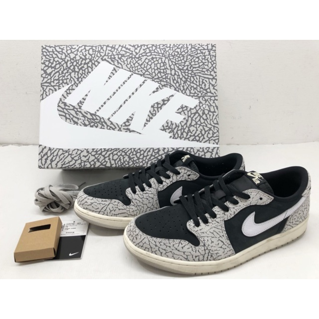 NIKE(ナイキ)のNIKE(ナイキ) AIR JORDAN 1 RETRO LOW OG エア ジョーダン 1 レトロ ロー BLACK CEMENT ブラック セメント / CZ0790-001 30.5cm 【64545-007】 メンズの靴/シューズ(スニーカー)の商品写真