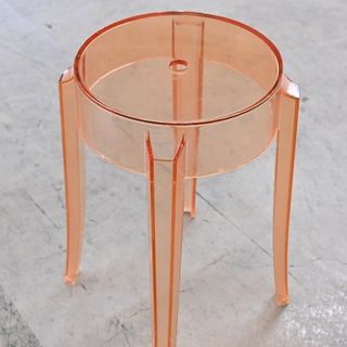 Kartell 3万「チャールズゴースト」スツールa フィリップ・スタルク イタリア製 デザイナーズ リビング ダイニング 椅子 カルテル【中古家具/中古インテリア/USED家具ユーズド家具/リサイクル】(スツール)