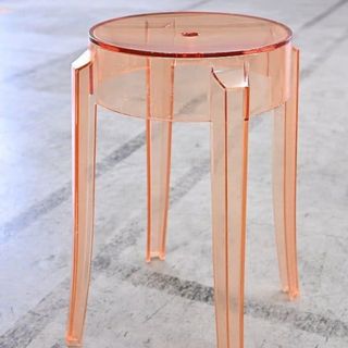 Kartell 3万「チャールズゴースト」スツールb フィリップ・スタルク イタリア製 デザイナーズ リビング ダイニング 椅子 カルテル【中古家具/中古インテリア/USED家具ユーズド家具/リサイクル】(スツール)