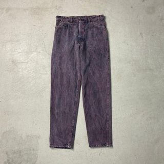 リーバイス(Levi's)の80年代 USA製 Levi's リーバイス 40550 0244  カラーデニムパンツ タイダイ ブリーチ加工 メンズW36(デニム/ジーンズ)