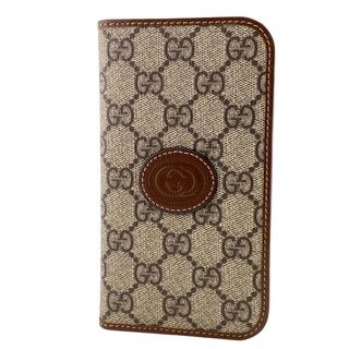 グッチ(Gucci)のグッチ GUCCI iPhoneケース
 GGスプリーム 760185 ブラウン(iPhoneケース)