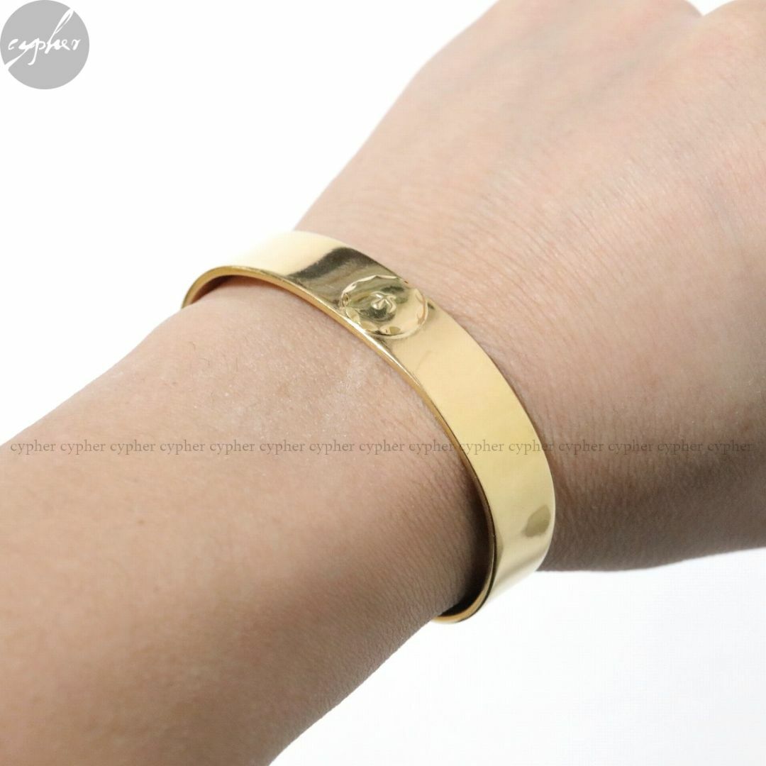メタル付 全金 平打ち ブレス ブレスレット バングル 18K 18金 メタル付 全金 平打ち ブレス ブレスレット バングル 18K 18金