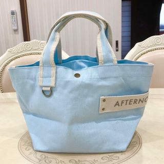 アフタヌーンティー(AfternoonTea)のAFTERNOONTEA   ロゴテープ　ランチバック　トートバッグ　水色🩵(トートバッグ)