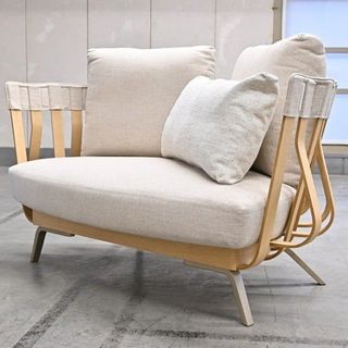 最高級 Cassina ixc Alias 165万「E LA NAVE」ソファ 2人掛け リビング オーク材 カッシーナ エ ラ ナーヴェ【中古家具/中古インテリア/USED家具ユーズド家具/リサイクル】(二人掛けソファ)