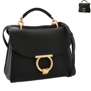 フェラガモ(Ferragamo)のフェラガモ FERRAGAMO ハンドバッグ スモール GANCINO VELA トップハンドル ガンチーニ サッチェルバッグ ショルダーバッグ クロスボディ 2024年春夏新作 21H493 0001 (ハンドバッグ)