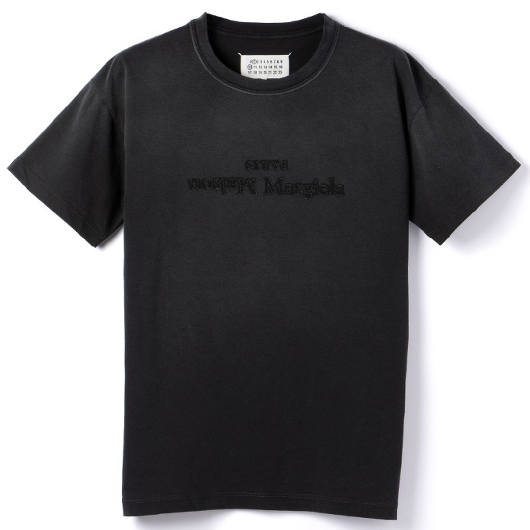 Maison Martin Margiela(マルタンマルジェラ)のメゾン マルジェラ MAISON MARGIELA Tシャツ リバースロゴ トップス クルーネック ショートスリーブ リバースアプライドステッチ 2024年春夏新作 S51GC0526 S20079 970 レディースのトップス(Tシャツ(半袖/袖なし))の商品写真