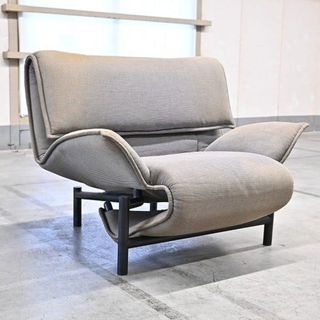 cassina「123/VERANDA/ヴェランダ」73万 本革 ヴィコ・マジストレッティ 1人掛けソファ リクライナー モダン カッシーナ【中古家具/中古インテリア/USED家具ユーズド家具/リサイクル】(一人掛けソファ)