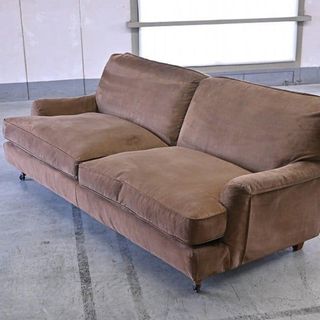 高級 Cassina ixc デパドヴァ 65万「ラッフルズソファ」2人掛け モダン イタリア RAFFLES sofa ダイニング カッシーナ キャスター【中古家具/中古インテリア/USED家具ユーズド家具/リサイクル】(二人掛けソファ)