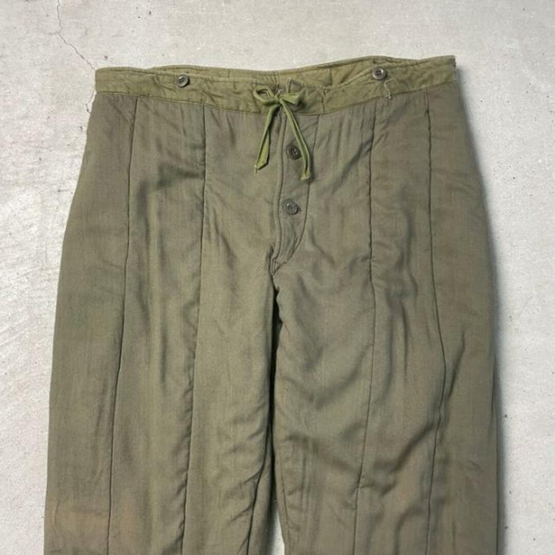 60年代 チェコ軍 M60 ライナーパンツ キルティングパンツ メンズ 60年代 チェコ軍 M60 ライナーパンツ キルティングパンツ メンズ