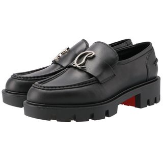 クリスチャンルブタン CHRISTIAN LOUBOUTIN ローファー CL MOC LUG レディース レッドソール ラグソール ブロックヒール 2024年春夏新作 1240263 0001 B439