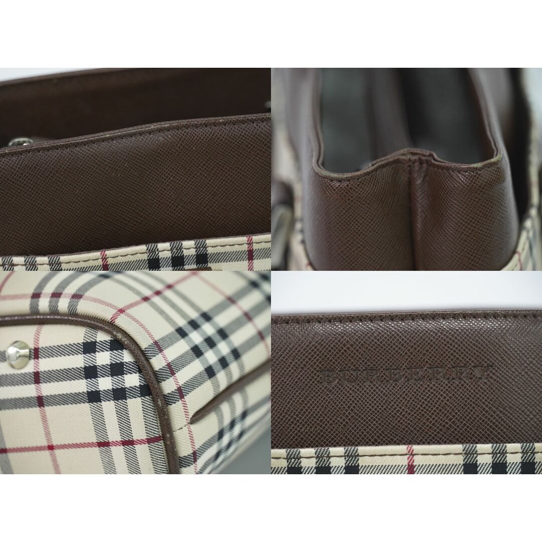 本物 バーバリー BURBERRY チェック トートバッグ ハンドバッグ 本物 バーバリー BURBERRY チェック トートバッグ ハンドバッグ