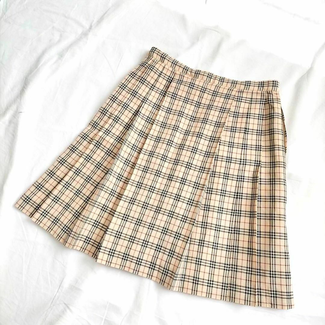 BURBERRY(バーバリー)の【美品】定番 バーバリーロンドン ノバチェック プリーツスカート レディースのスカート(ひざ丈スカート)の商品写真