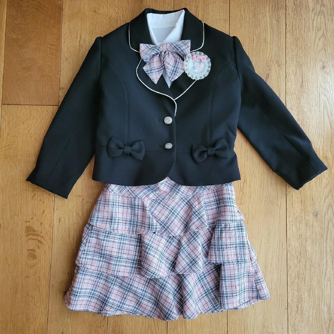 motherways(マザウェイズ)のキッズフォーマルスーツセットアップ　130cm　入学式 キッズ/ベビー/マタニティのキッズ服女の子用(90cm~)(ドレス/フォーマル)の商品写真