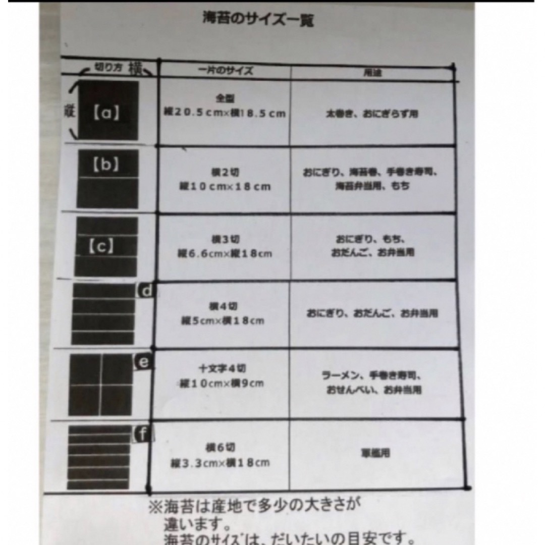 焼き海苔　韓国産少々はね1束50枚　値下げ不可　賞味期限2024年8月1日 食品/飲料/酒の加工食品(乾物)の商品写真