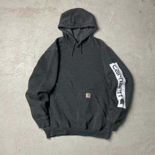 カーハート(carhartt)のCarhartt カーハート ORIGINAL FIT 袖ロゴプリント スウェットパーカー メンズL相当(パーカー)