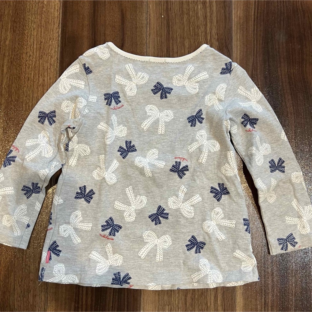 ミキハウス　長袖カットソー キッズ/ベビー/マタニティのキッズ服女の子用(90cm~)(Tシャツ/カットソー)の商品写真