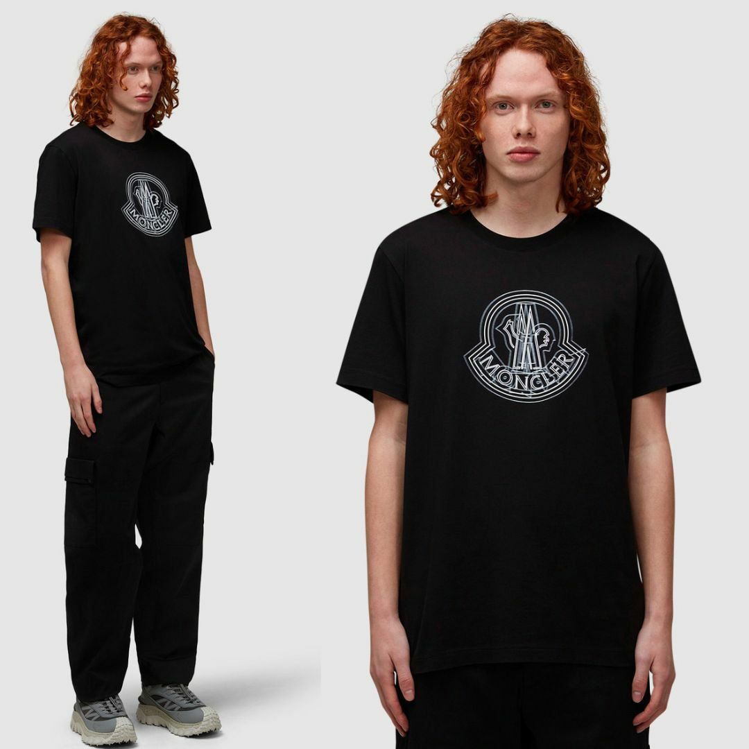 MONCLER(モンクレール)の送料無料 195 MONCLER モンクレール 8C00028 89A17 ブラック Tシャツ カットソー 半袖 size S メンズのトップス(Tシャツ/カットソー(半袖/袖なし))の商品写真