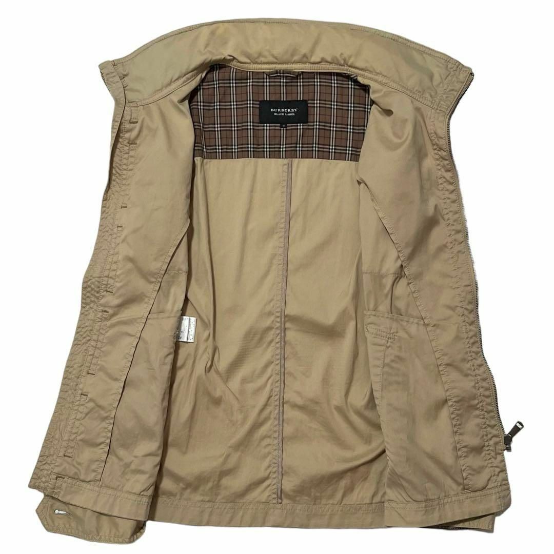 BURBERRY BLACK LABEL(バーバリーブラックレーベル)の3949 バーバリーブラックレーベル スタンドカラージャケット ベージュ M レディースのジャケット/アウター(ミリタリージャケット)の商品写真