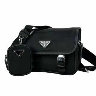 プラダ(PRADA)の26万 現行品☆極美品☆ PRADA プラダ ショルダーバッグ 三角ロゴ(ショルダーバッグ)