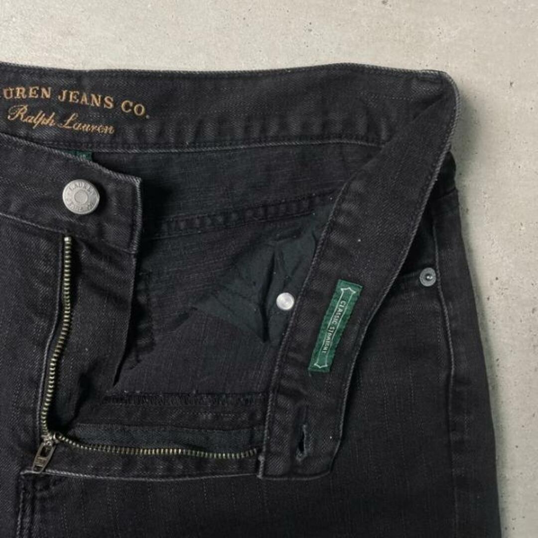 Ralph Lauren(ラルフローレン)のLAUREN JEANS Co. Ralph Lauren ラルフローレン ブラックデニムパンツ レディースW31 メンズ メンズのパンツ(その他)の商品写真