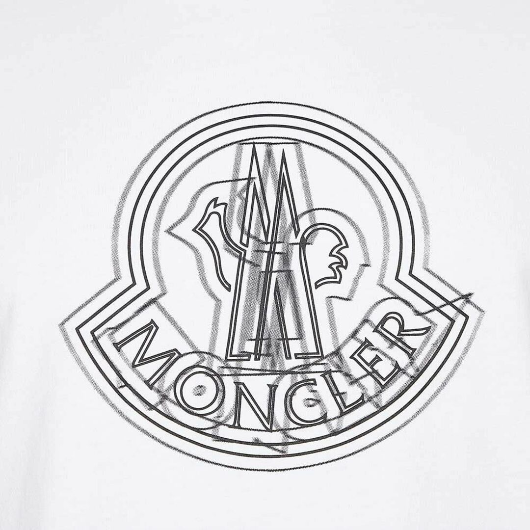 MONCLER(モンクレール)の送料無料 196 MONCLER モンクレール 8C00028 89A17 ホワイト Tシャツ カットソー 半袖 size L メンズのトップス(Tシャツ/カットソー(半袖/袖なし))の商品写真