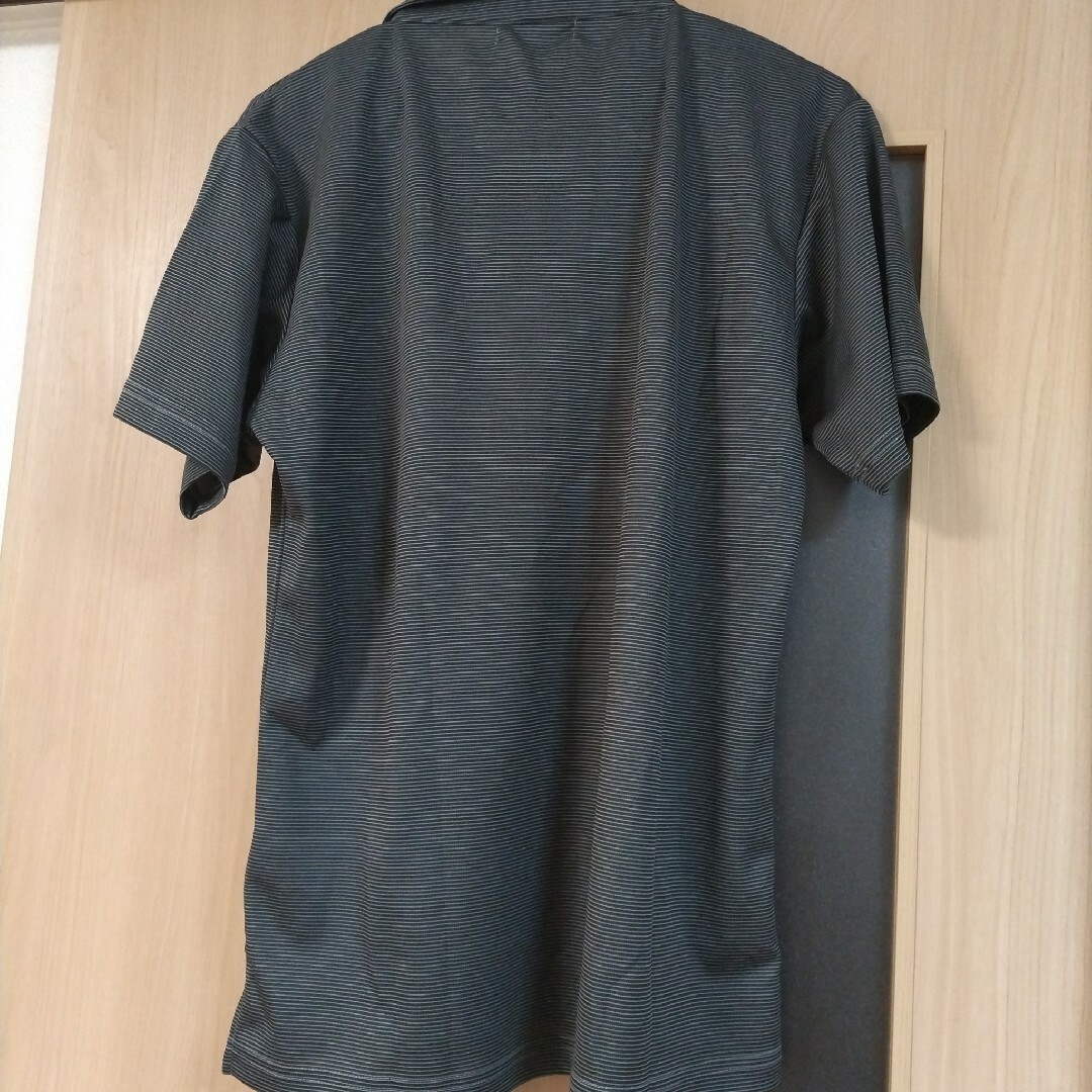 しまむら(シマムラ)の新品半袖ポロシャツL　ボーダー メンズのトップス(ポロシャツ)の商品写真